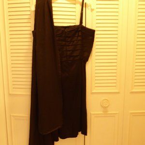 Calvin Kline Little Black Dress with sheer shawl